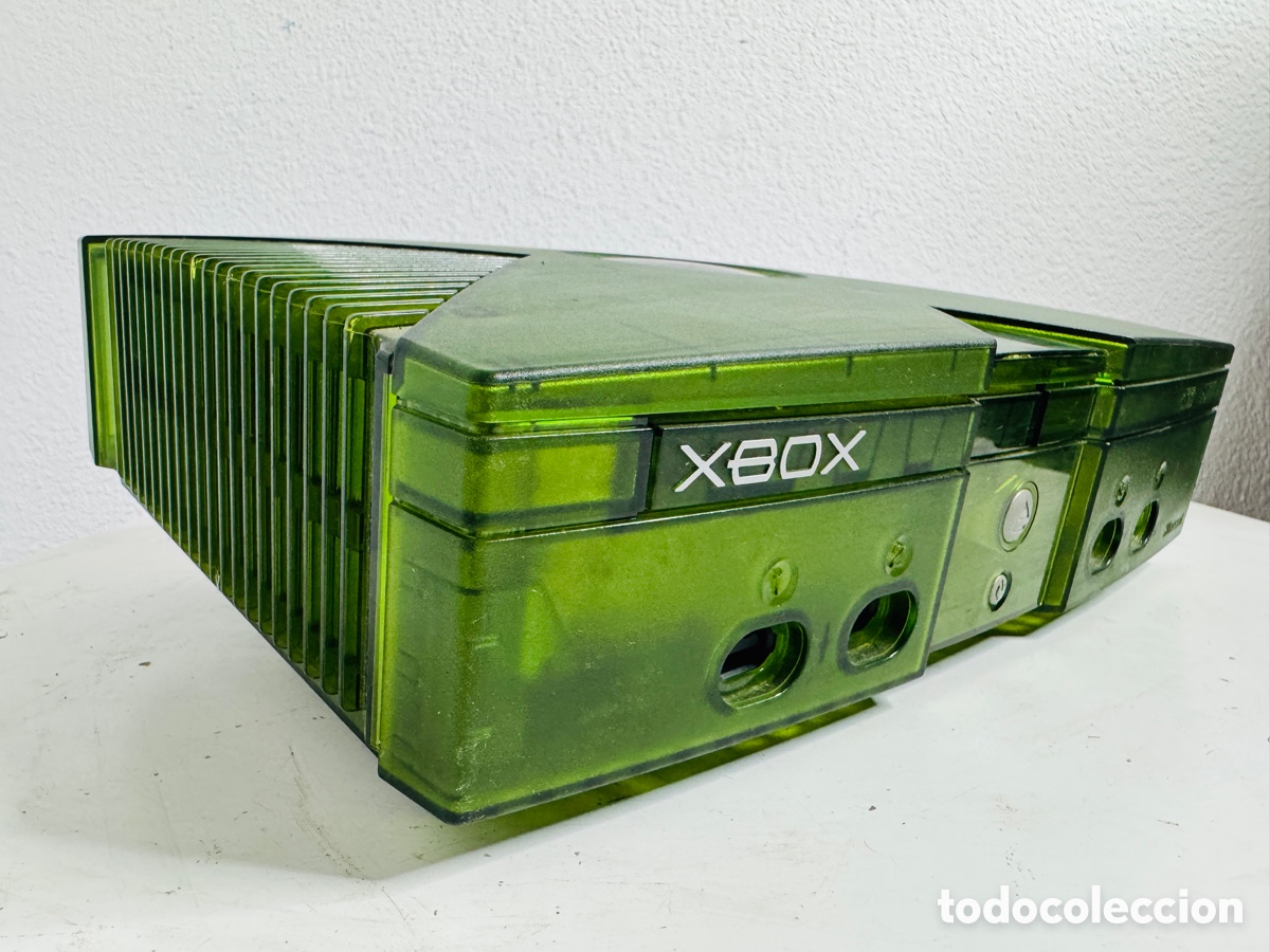 Videojuegos y consolas: Xbox Classic Limited Green Crystal Edition + 2x Controller - Foto 26