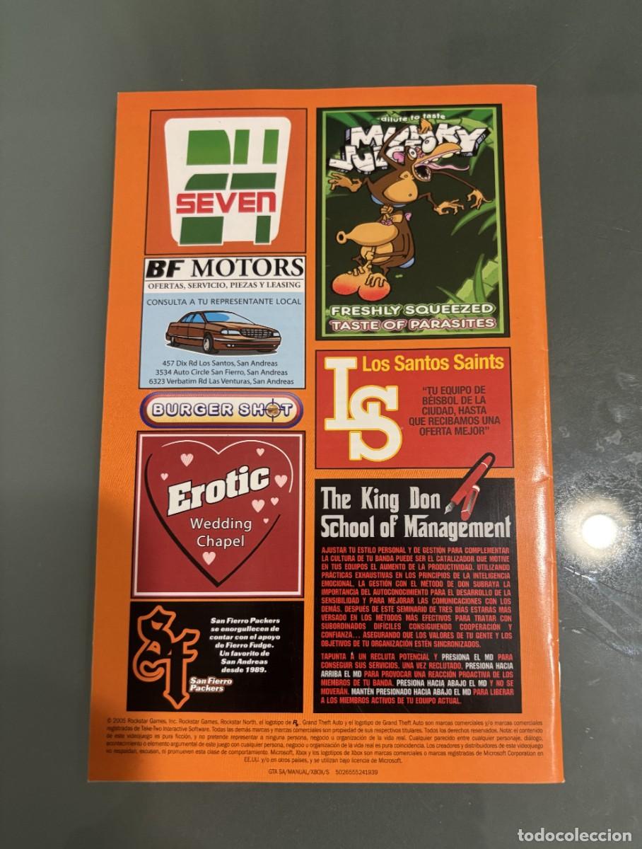 Videojuegos y consolas: Manual GTA San Andreas para Xbox - Foto 2