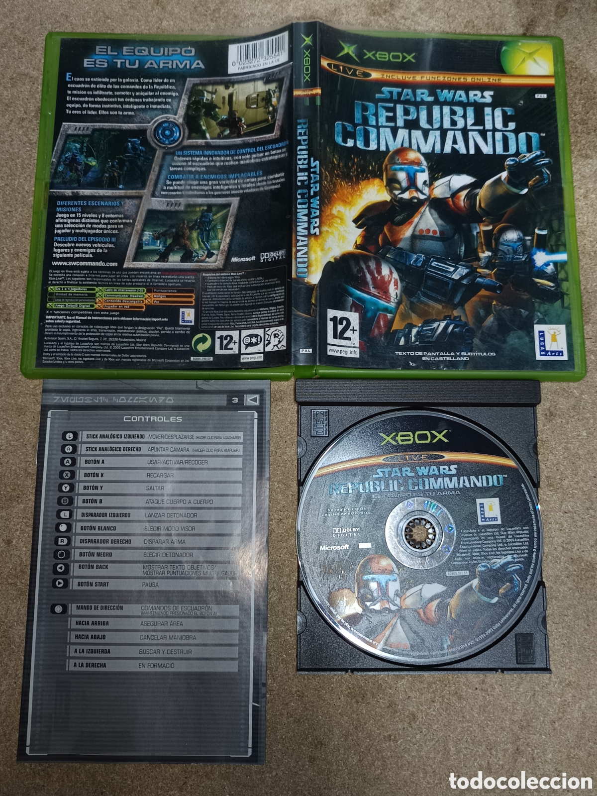 Videojuegos y consolas: XBOX STAR WARS REPUBLIC COMMANDO PAL ESP