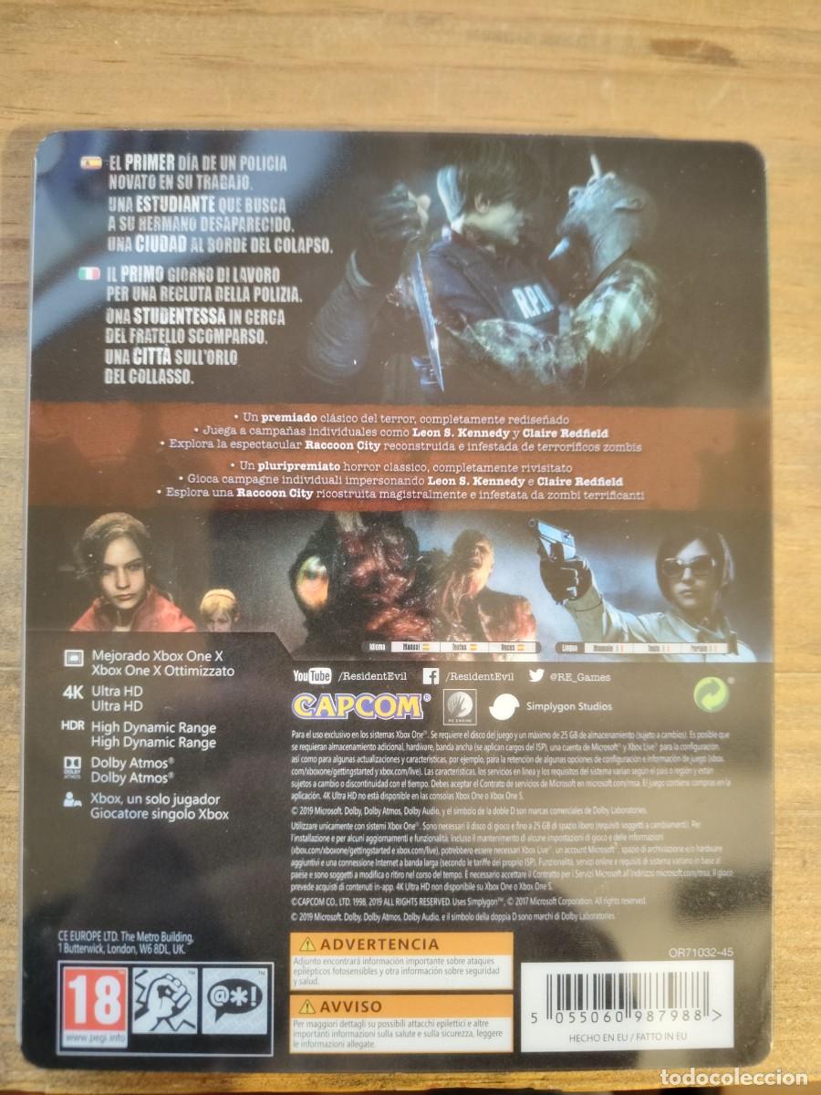 Videojuegos y consolas: Resident Evil 2 Steelbook Xbox - Foto 2