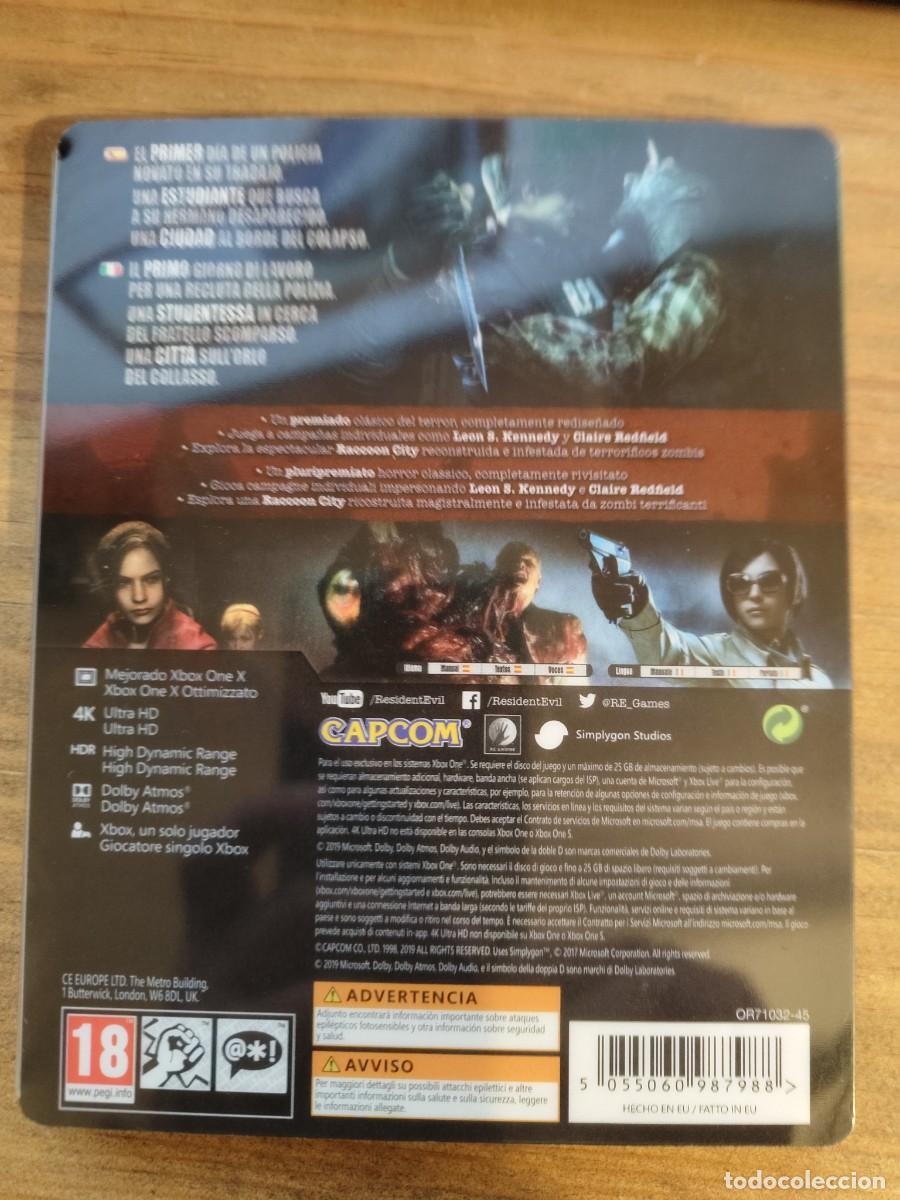 Videojuegos y consolas: Resident Evil 2 Steelbook Xbox - Foto 8