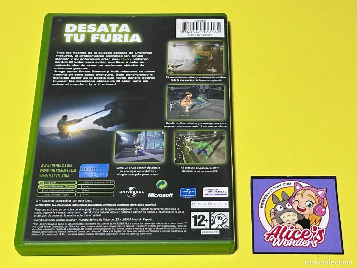 Videojuegos y consolas: Hulk Xbox Clasica Pal Espa&ntilde;a - Foto 4