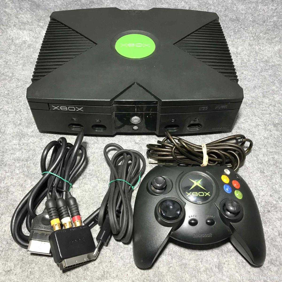 Videojuegos y consolas: CONSOLA MICROSOFT XBOX+ MANDO DUKE+AV+AC FAT CLASSIC
