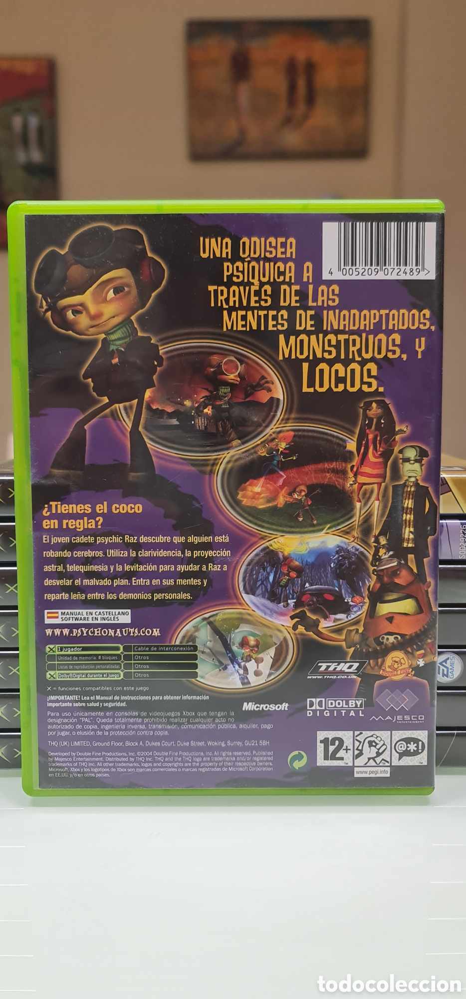 Videojuegos y consolas: Psychonauts Xbox Cl&aacute;sica PAL Espa&ntilde;a - Foto 3