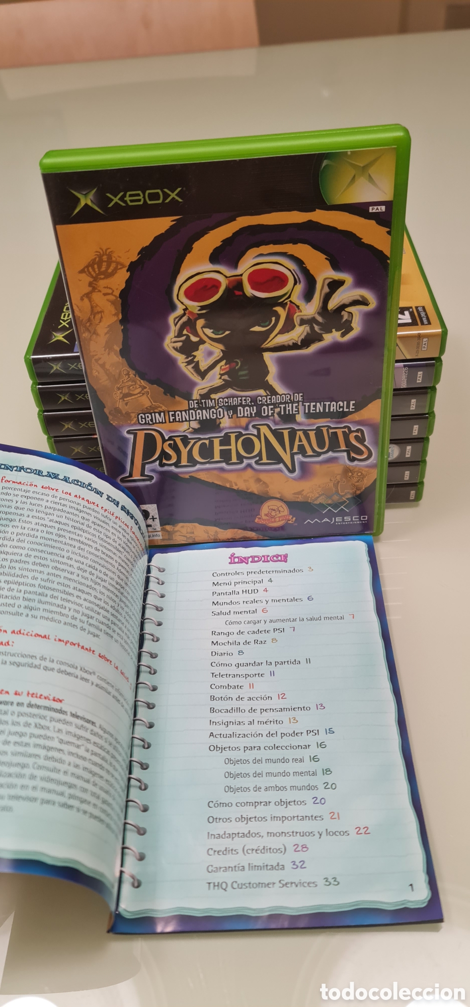 Videojuegos y consolas: Psychonauts Xbox Cl&aacute;sica PAL Espa&ntilde;a - Foto 9