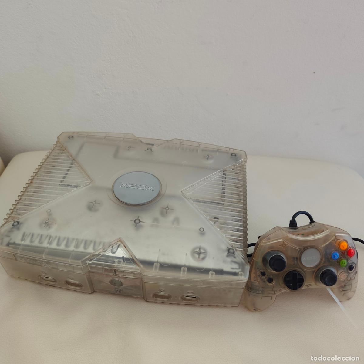 Videojuegos y consolas: Lote Pack Xbox Cl&aacute;sica Edici&oacute;n Especial Crystal (Transparente) + Mando Controller S Crystal