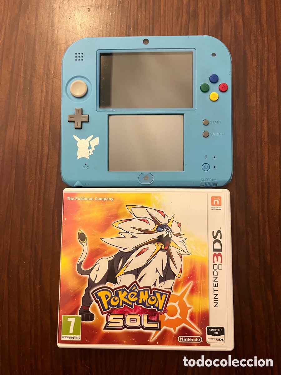 Videojuegos y Consolas Nintendo 2DS de segunda mano: Nintendo 2DS Edici&oacute;n Pokemon Sol + juego Pokemon Sol
