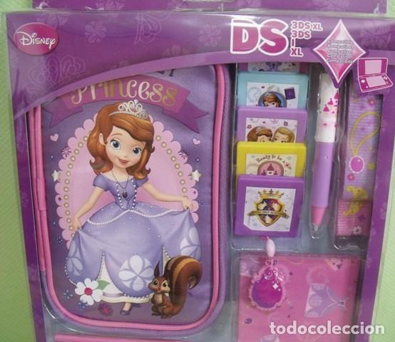 Videojuegos y Consolas Nintendo 3DS XL: Kit 16 Accesorios Nintendo 3DS / 3DSXL / DSI / DS XL Princesa Sofia - Disney - Nuevo Sin abrir - Foto 3 - 210625591