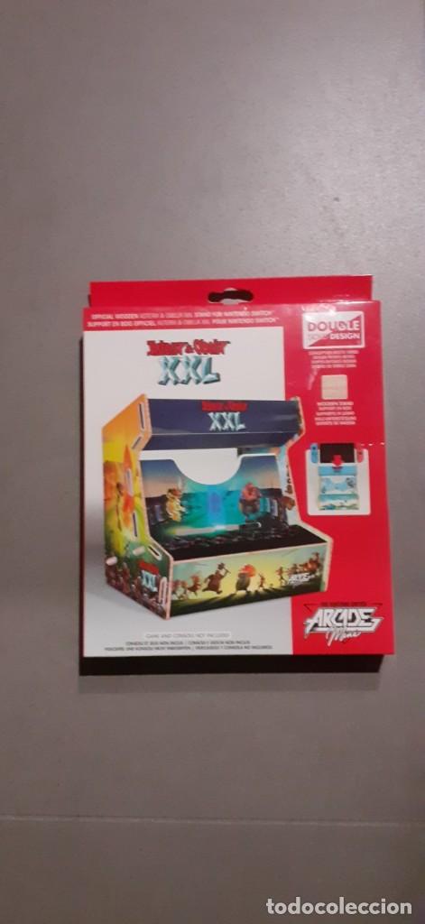 Videojuegos y consolas Nintendo Switch de segunda mano: Soporte madera - Meridien Arcade Mini Stand ASTERIX, Nintendo Switch - Foto 1
