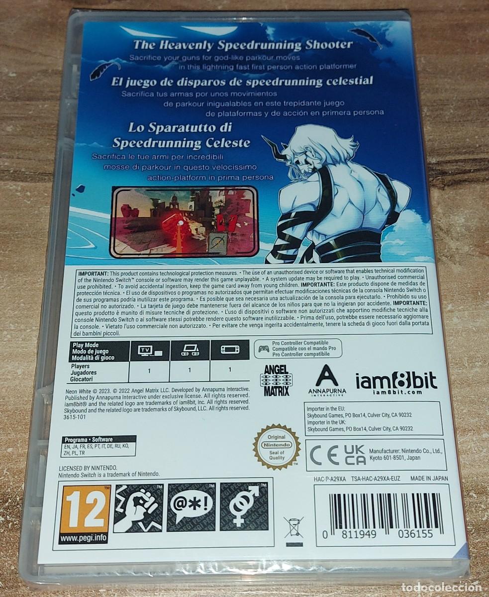 Videojuegos y consolas Nintendo Switch de segunda mano: NEON WHITE NINTENDO SWITCH PAL ESPA&Ntilde;A PRECINTADO - Foto 3