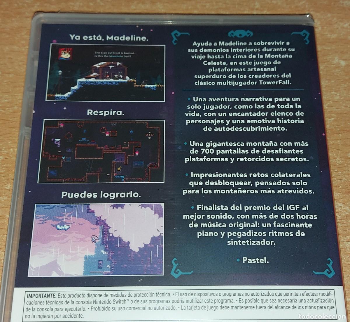 Videojuegos y consolas Nintendo Switch de segunda mano: CELESTE NINTENDO SWITCH PAL ESPA&Ntilde;A PRECINTADO - Foto 3