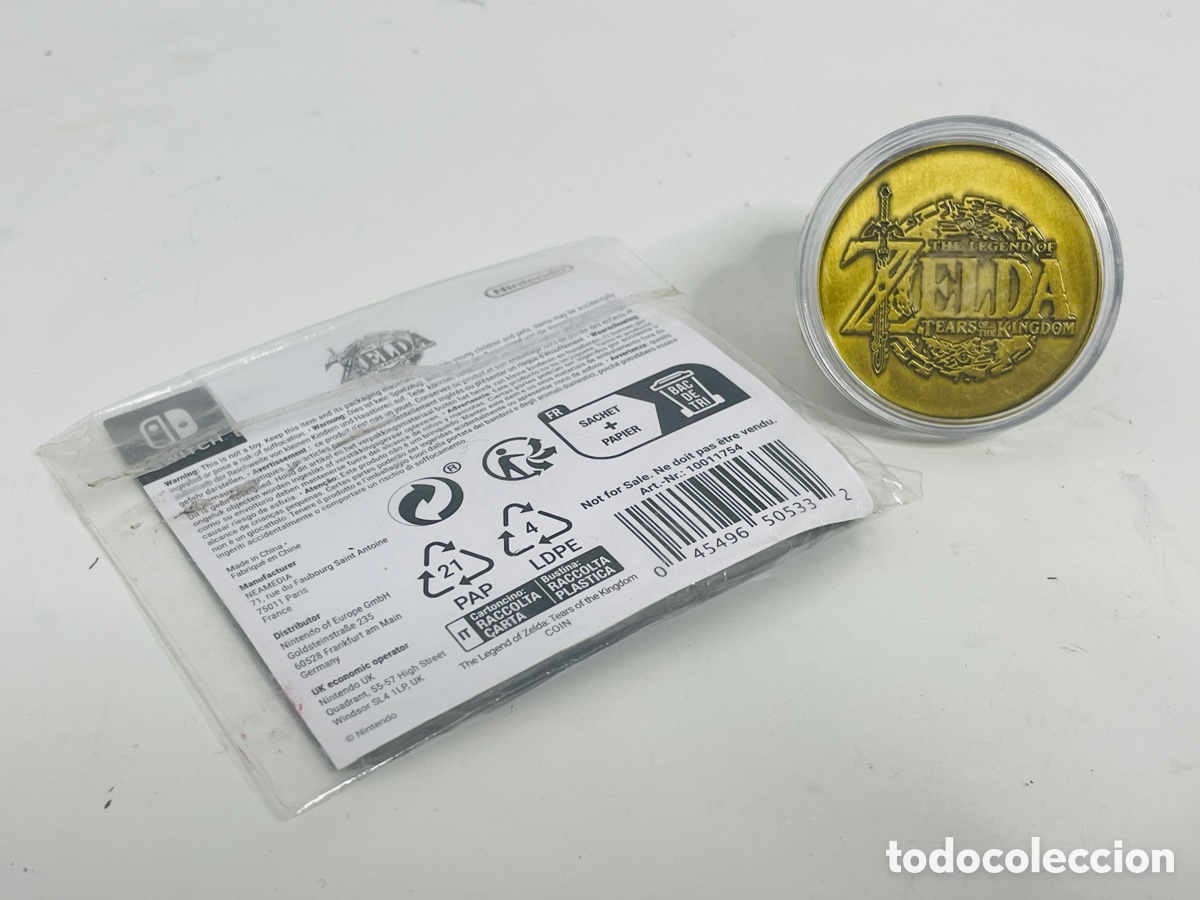 Videojuegos y consolas Nintendo Switch de segunda mano: Zelda moneda colecci&oacute;n - Foto 3