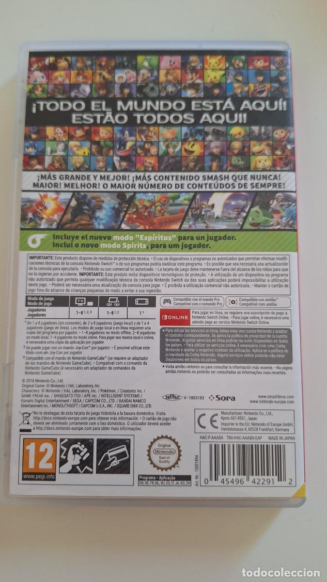Videojuegos y consolas Nintendo Switch de segunda mano: SUPER SMASH BROS ULTIMATE NINTENDO SWITCH - Foto 2