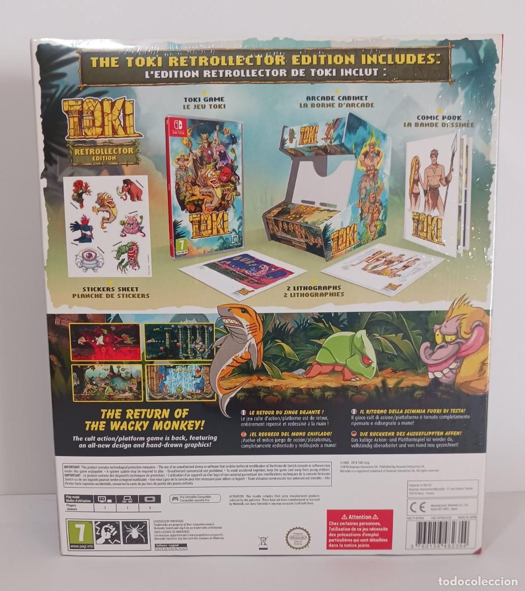 Videojuegos y consolas Nintendo Switch de segunda mano: TOKI SWITCH EDICI&Oacute;N RETROLLECTOR PRECINTADO - Foto 2