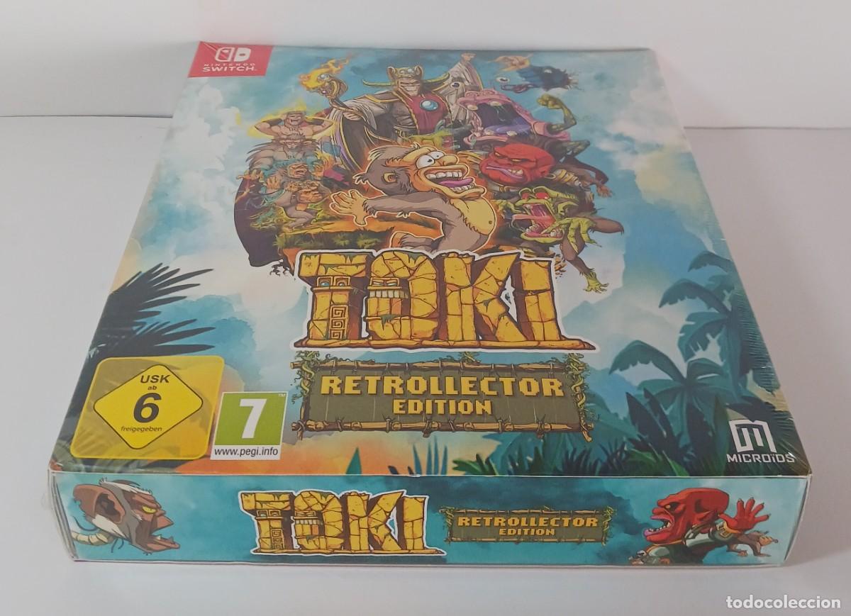 Videojuegos y consolas Nintendo Switch de segunda mano: TOKI SWITCH EDICI&Oacute;N RETROLLECTOR PRECINTADO - Foto 5