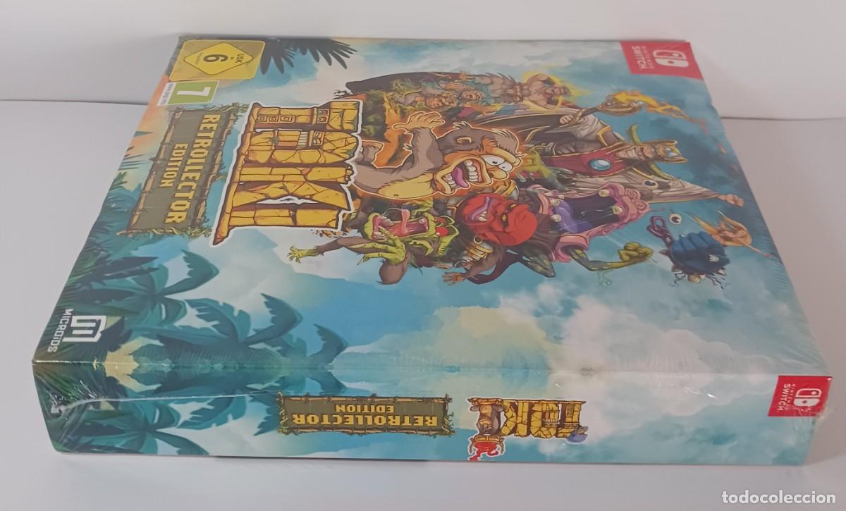 Videojuegos y consolas Nintendo Switch de segunda mano: TOKI SWITCH EDICI&Oacute;N RETROLLECTOR PRECINTADO - Foto 6