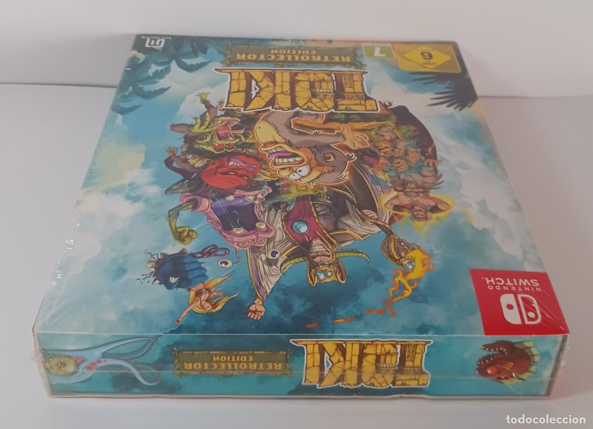 Videojuegos y consolas Nintendo Switch de segunda mano: TOKI SWITCH EDICI&Oacute;N RETROLLECTOR PRECINTADO - Foto 7
