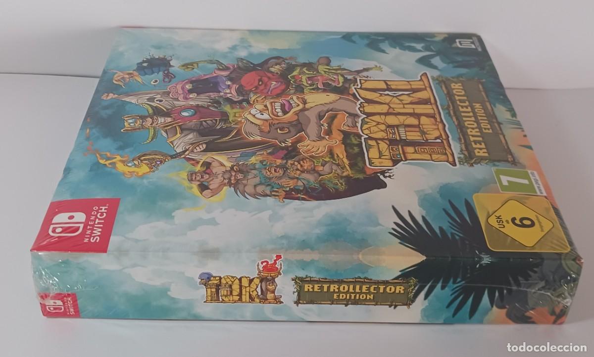 Videojuegos y consolas Nintendo Switch de segunda mano: TOKI SWITCH EDICI&Oacute;N RETROLLECTOR PRECINTADO - Foto 8