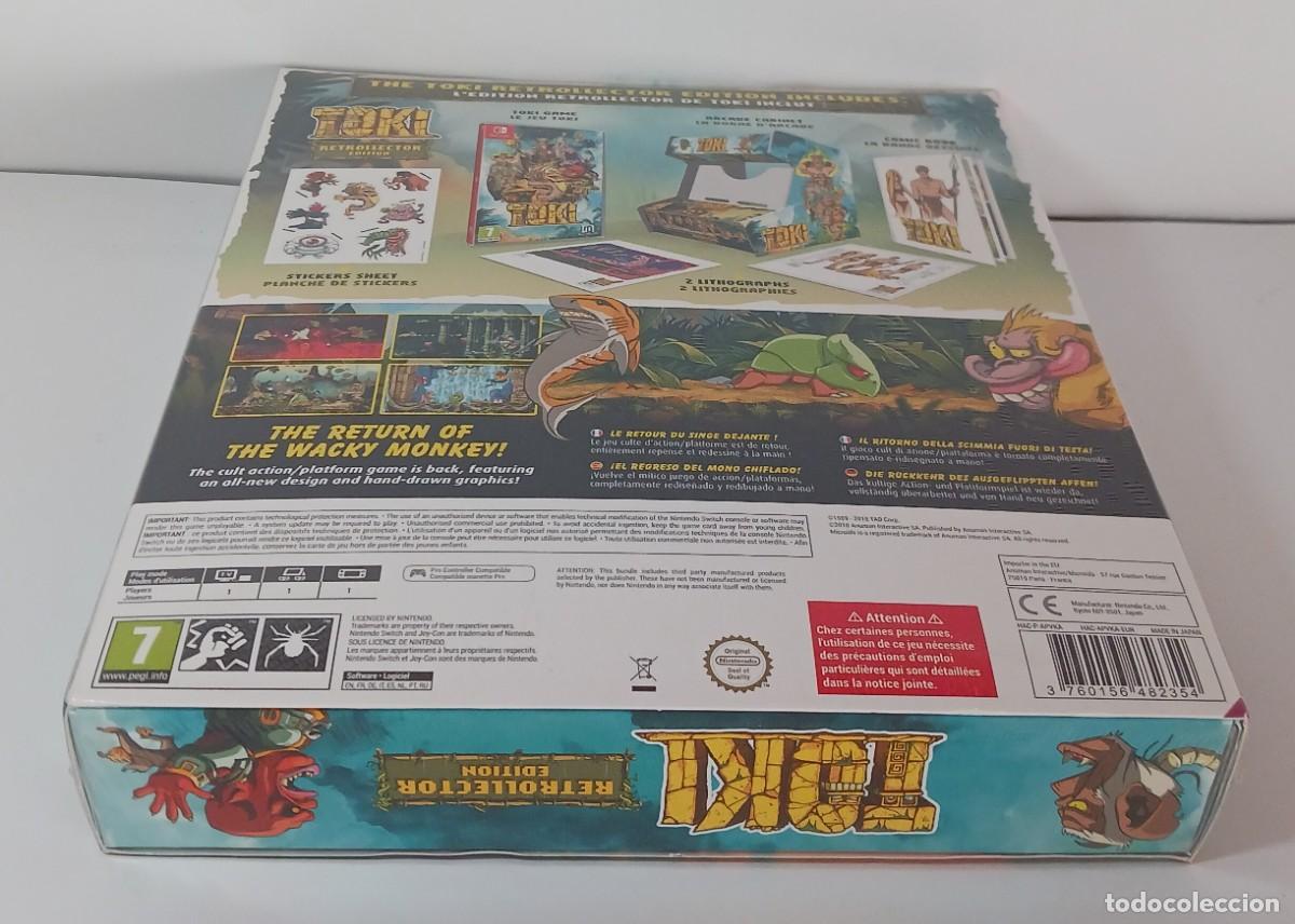 Videojuegos y consolas Nintendo Switch de segunda mano: TOKI SWITCH EDICI&Oacute;N RETROLLECTOR PRECINTADO - Foto 9