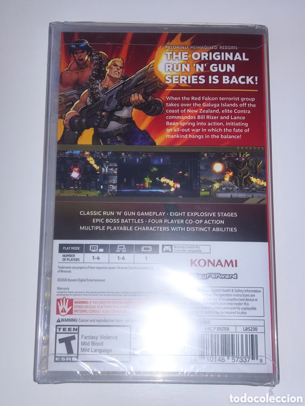 Videojuegos y consolas Nintendo Switch de segunda mano: Contra operation galuga switch f&iacute;sico lrg - Foto 2