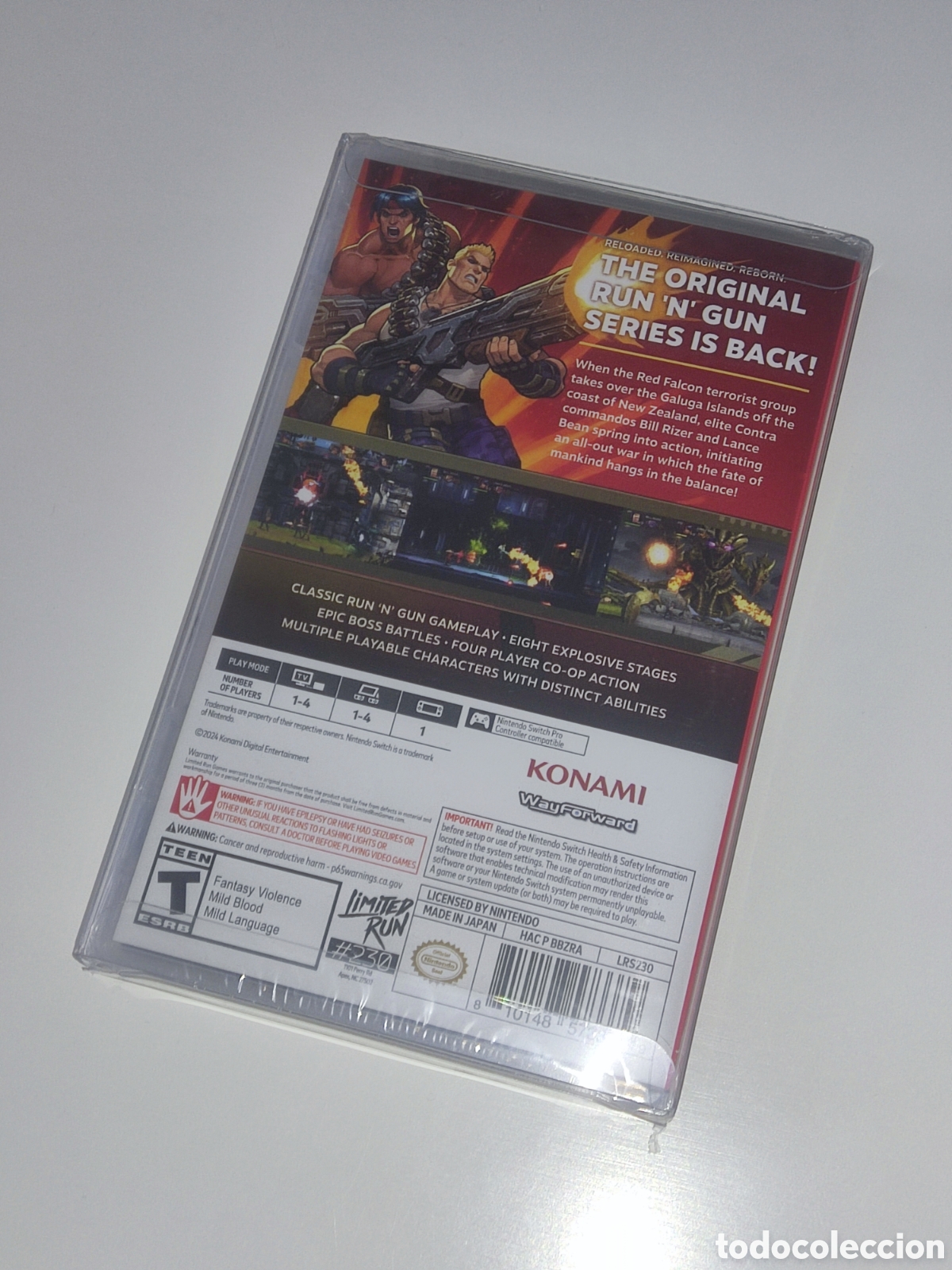 Videojuegos y consolas Nintendo Switch de segunda mano: Contra operation galuga switch f&iacute;sico lrg - Foto 3
