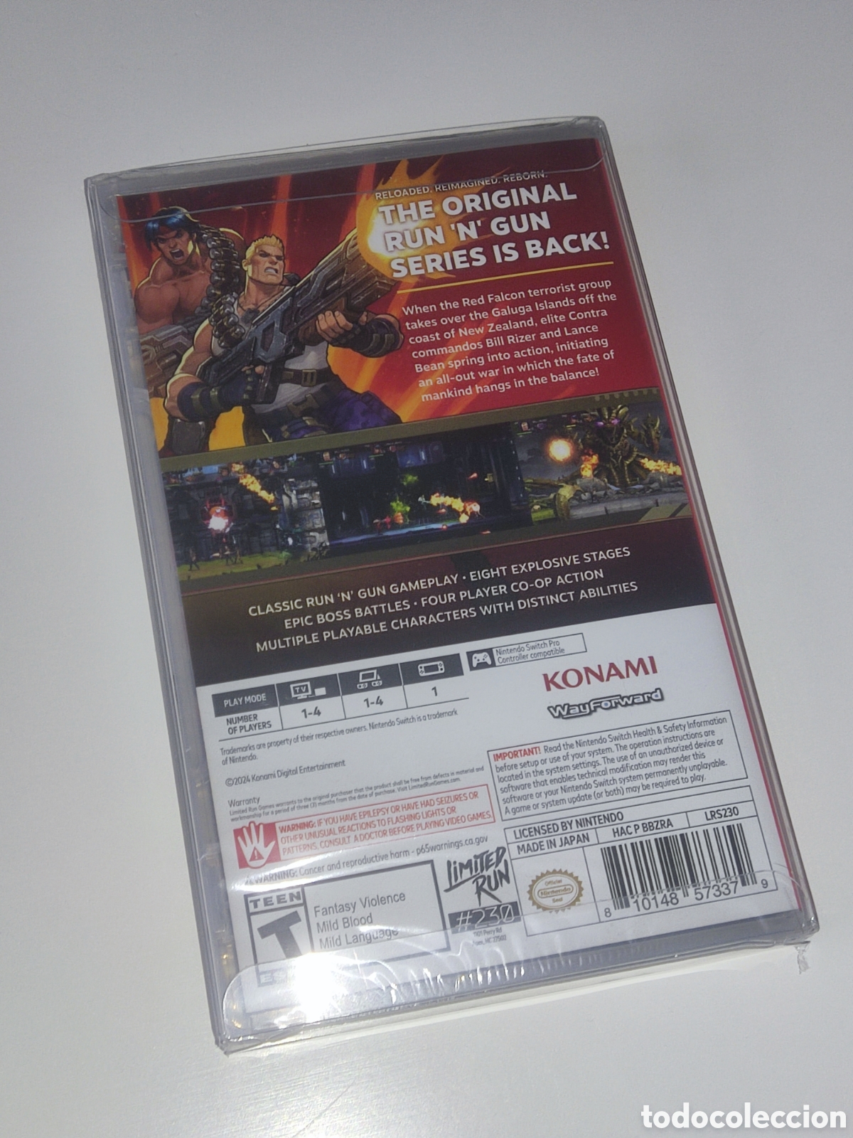 Videojuegos y consolas Nintendo Switch de segunda mano: Contra operation galuga switch f&iacute;sico lrg - Foto 4