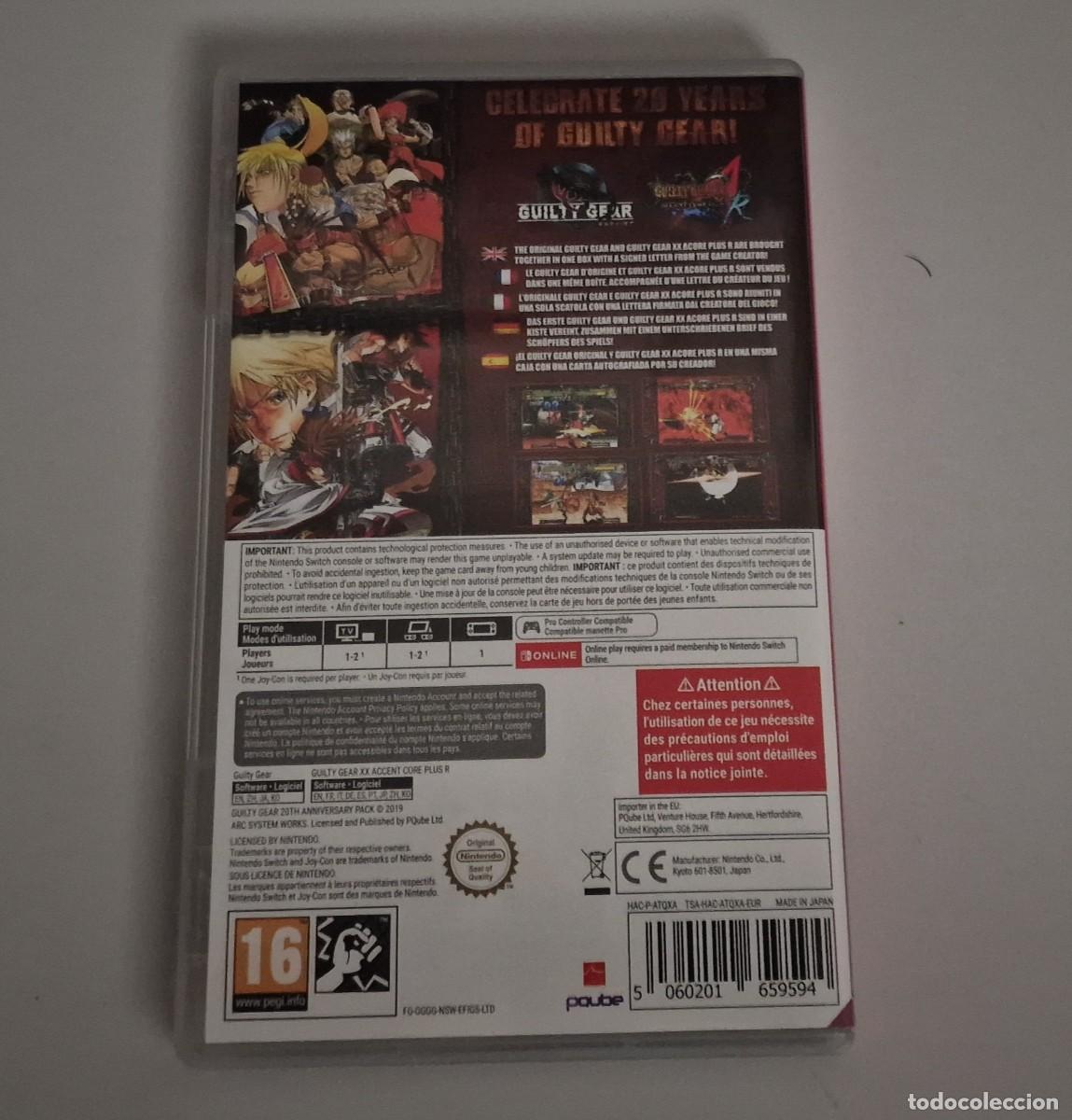 Videojuegos y consolas Nintendo Switch de segunda mano: Guilty Gear 20TH Anniversary Pack Nintendo Switch - Foto 2