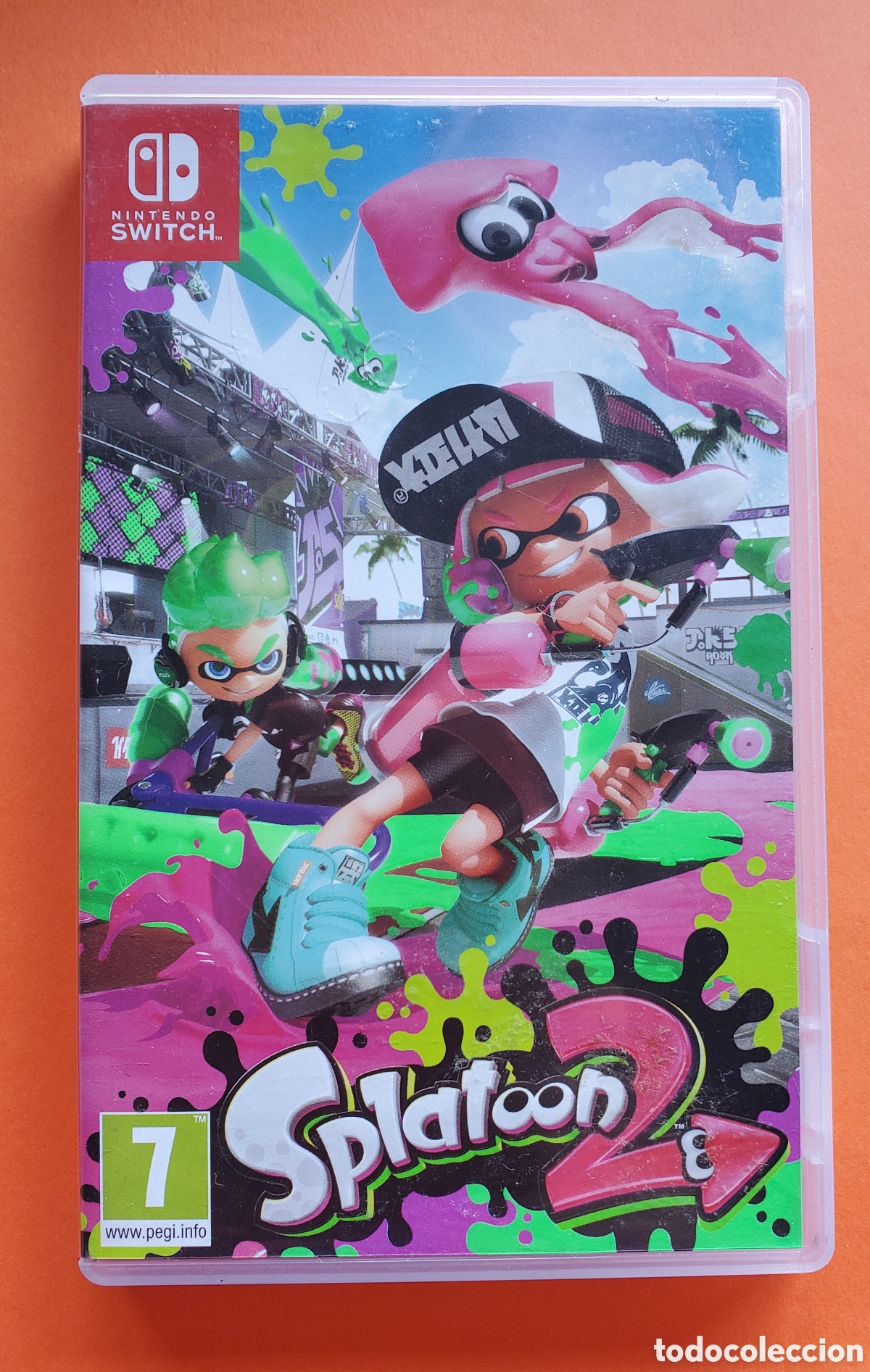 Videojuegos y consolas Nintendo Switch de segunda mano: Caja VACIA . Juego Nintendo Switch. SPLATOON 2 . - Foto 1