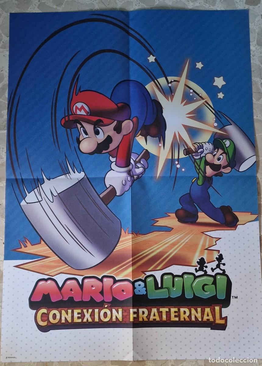 Videojuegos y consolas Nintendo Switch de segunda mano: Mario y Luigi Conexi&oacute;n Fraternal P&oacute;ster - Foto 1