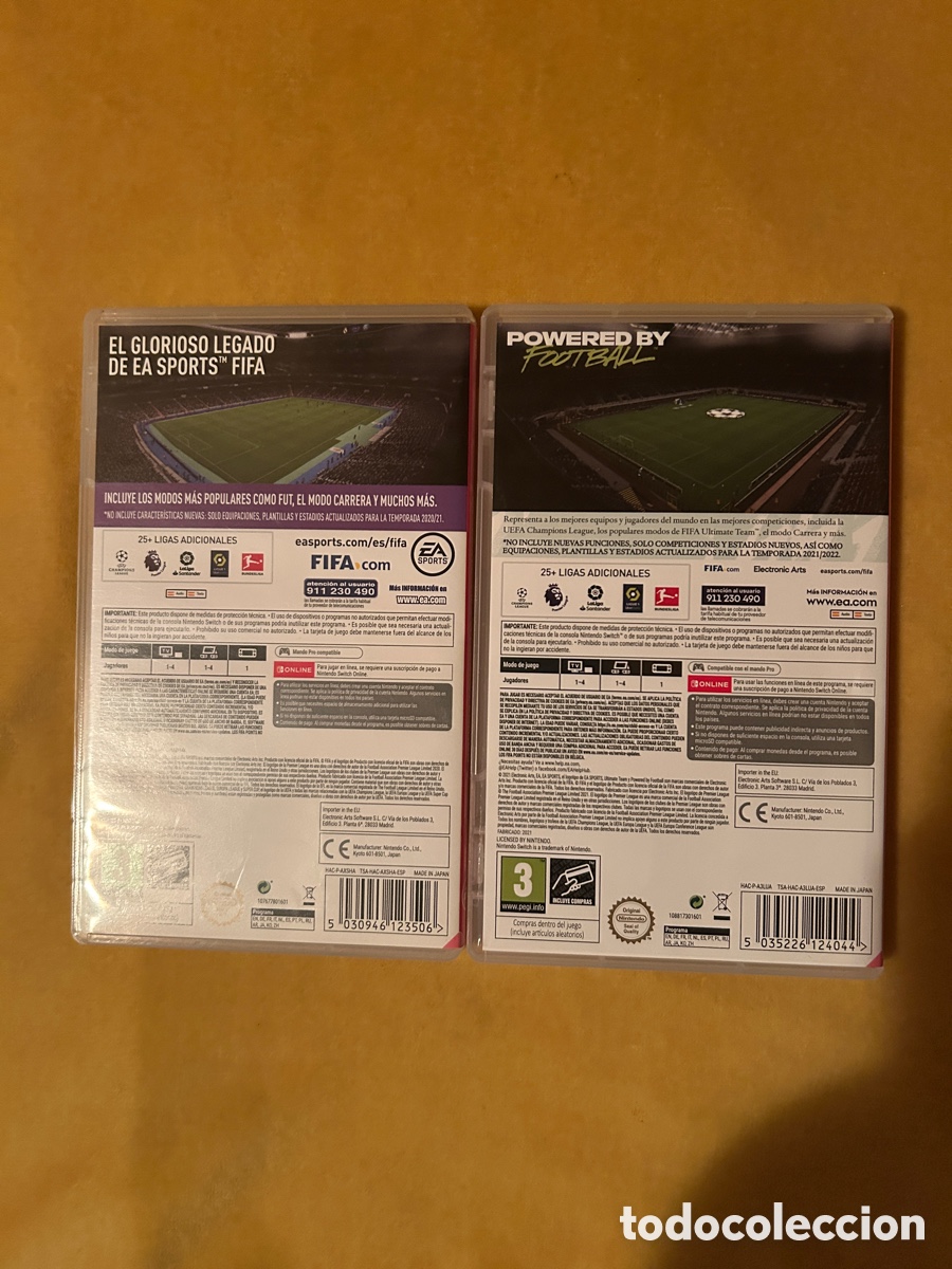 Videojuegos y consolas Nintendo Switch de segunda mano: FIFA 21 y 22 Nintendo Switch - Foto 2
