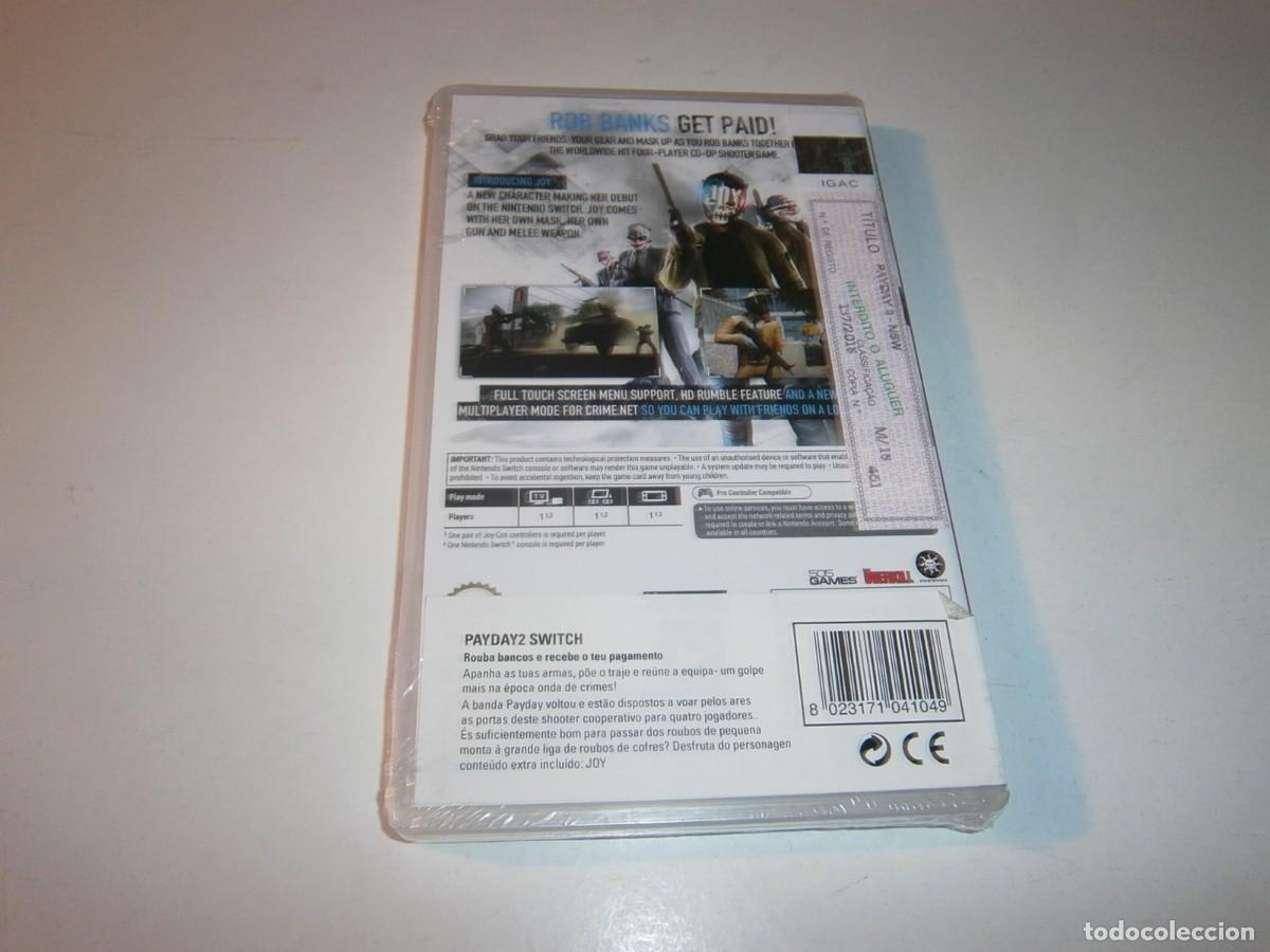 Videojuegos y consolas Nintendo Switch de segunda mano: PAYDAY 2 NINTENDO SWITCH PAL NUEVO PRECINTADO - Foto 2