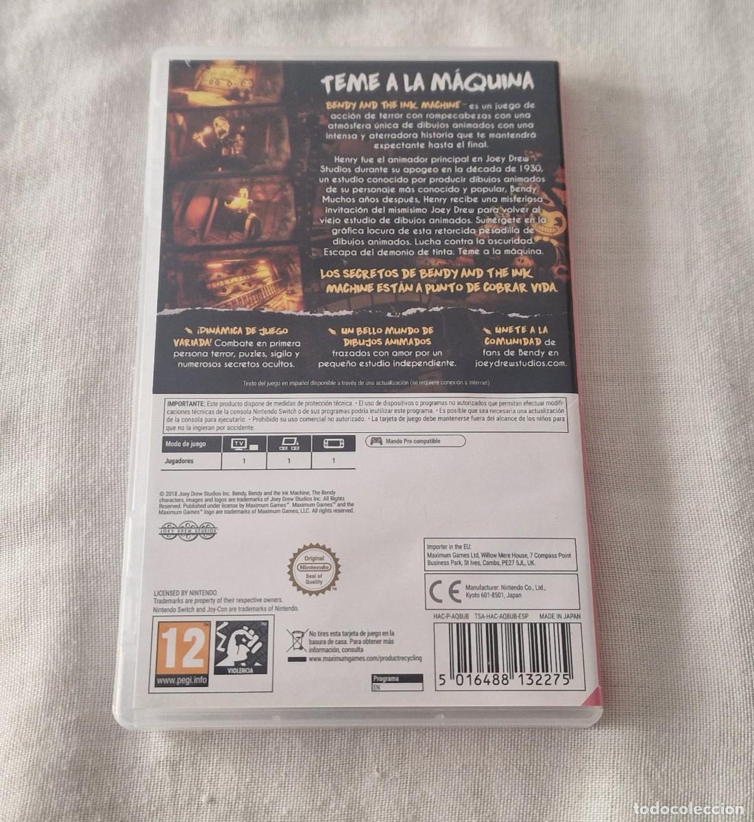 Videojuegos y consolas Nintendo Switch de segunda mano: Bendy and the Ink Machine Switch - Foto 2