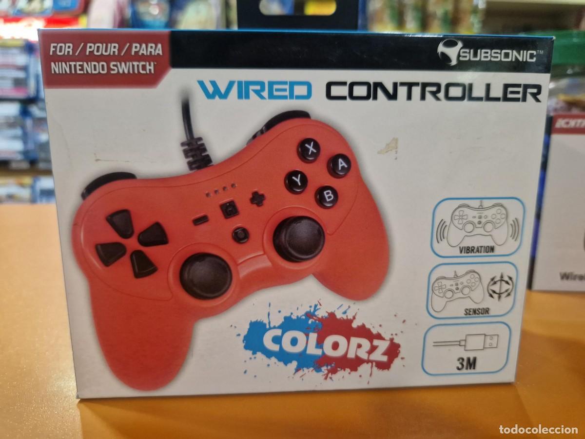 Videojuegos y consolas Nintendo Switch de segunda mano: Mando controller para Nintendo Switch, con cable, (Nuevo - Precintado) - Foto 1