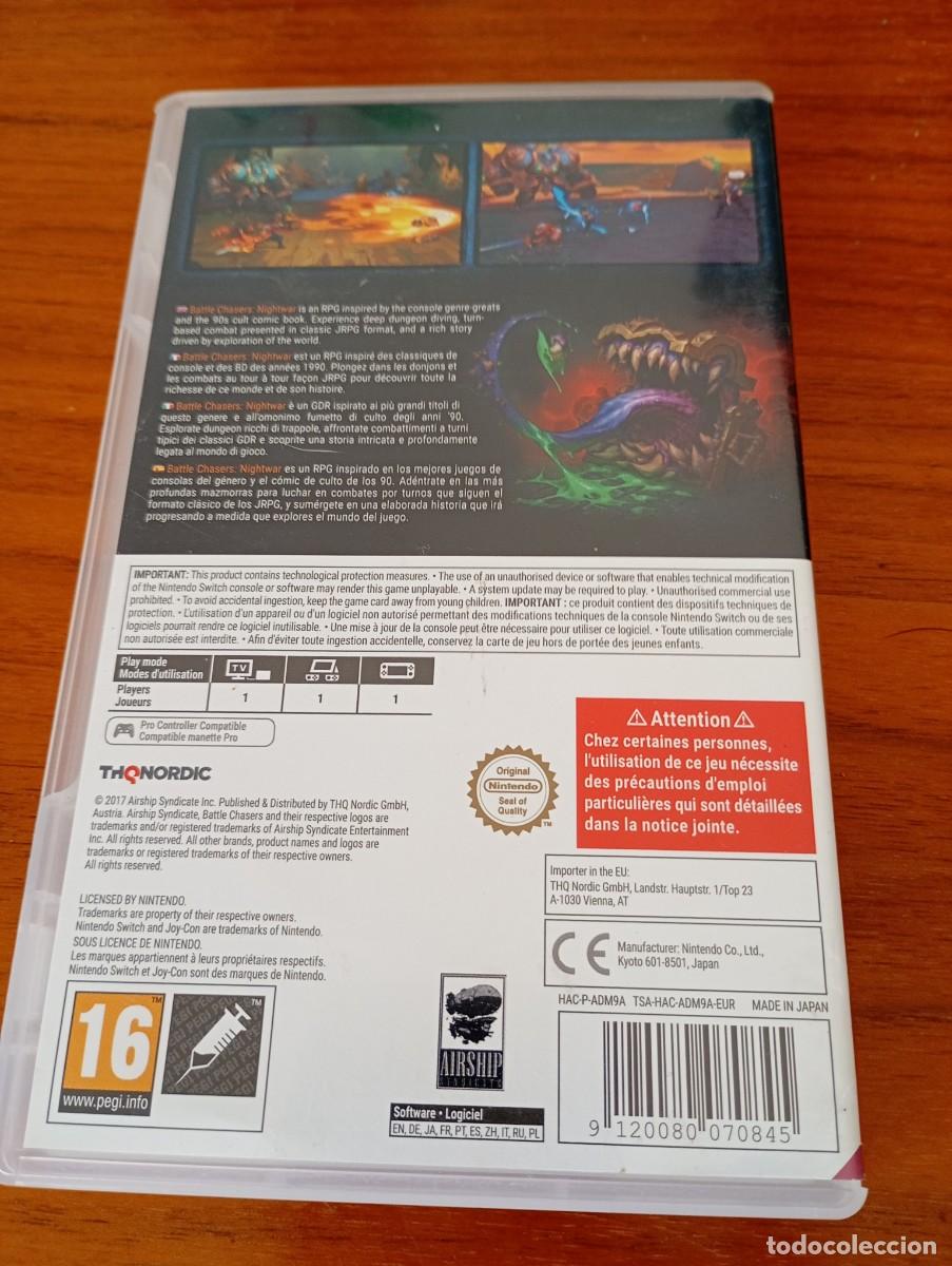 Videojuegos y consolas Nintendo Switch de segunda mano: BATTLE CHASERS. NIGHTWAR. NINTENDO SWITCH. COMO NUEVO. - Foto 2