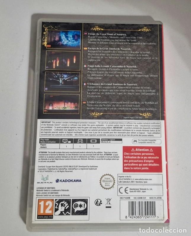 Videojuegos y consolas Nintendo Switch de segunda mano: Overlord Escape from Nazarick Switch - Foto 2