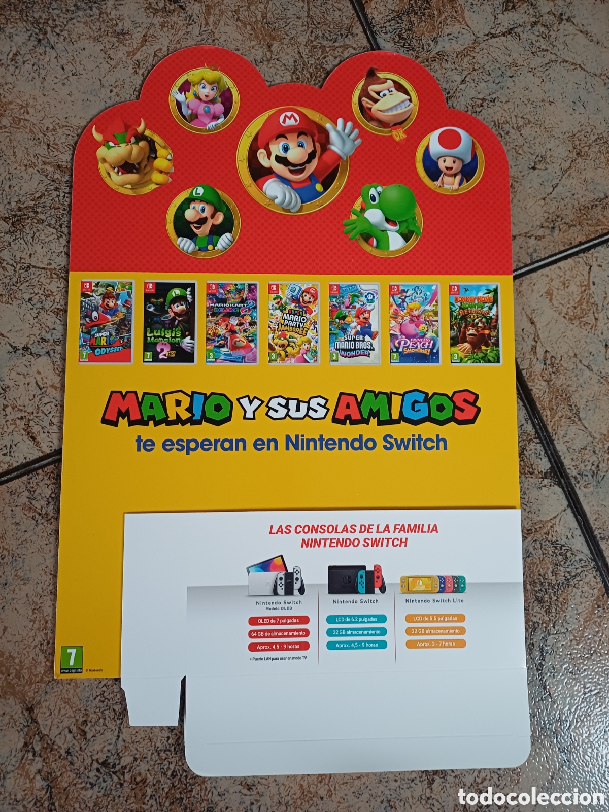 Videojuegos y consolas Nintendo Switch de segunda mano: DISPLAY MARIO BROS NINTENDO 42 CM DE ALTO SWITCH - Foto 2
