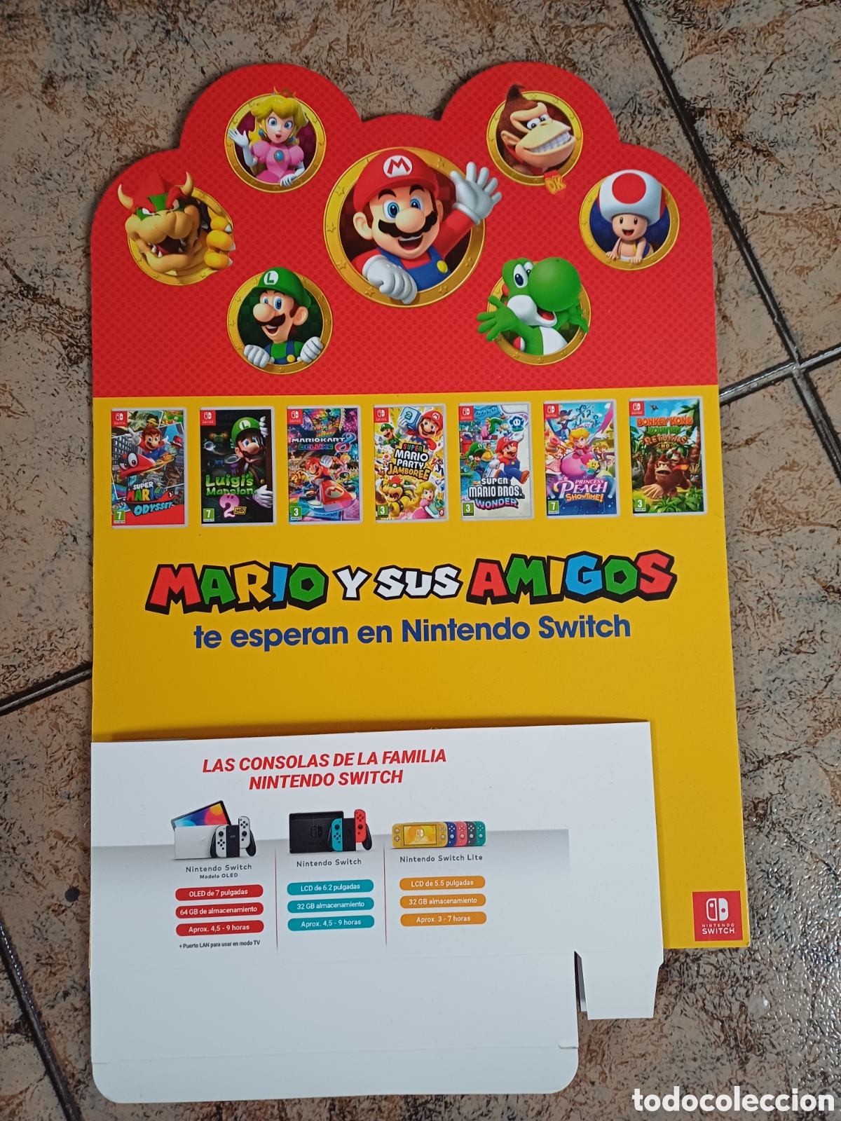 Videojuegos y consolas Nintendo Switch de segunda mano: DISPLAY MARIO BROS NINTENDO 42 CM DE ALTO SWITCH - Foto 1