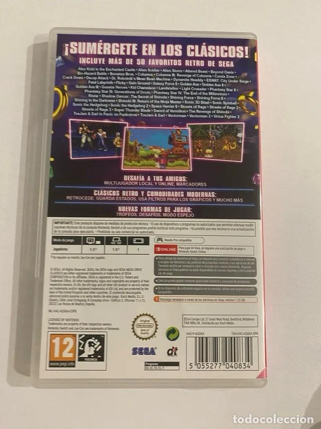 Videojuegos y consolas Nintendo Switch de segunda mano: Caja Sega Mega Drive Classics Nintendo Switch - Foto 2