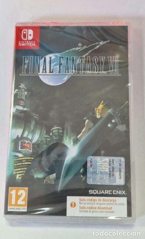 Videojuegos y consolas Nintendo Switch de segunda mano: Final Fantasy VII Switch (Code in a Box) - Foto 1