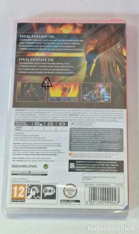 Videojuegos y consolas Nintendo Switch de segunda mano: Final Fantasy VII Switch (Code in a Box) - Foto 2