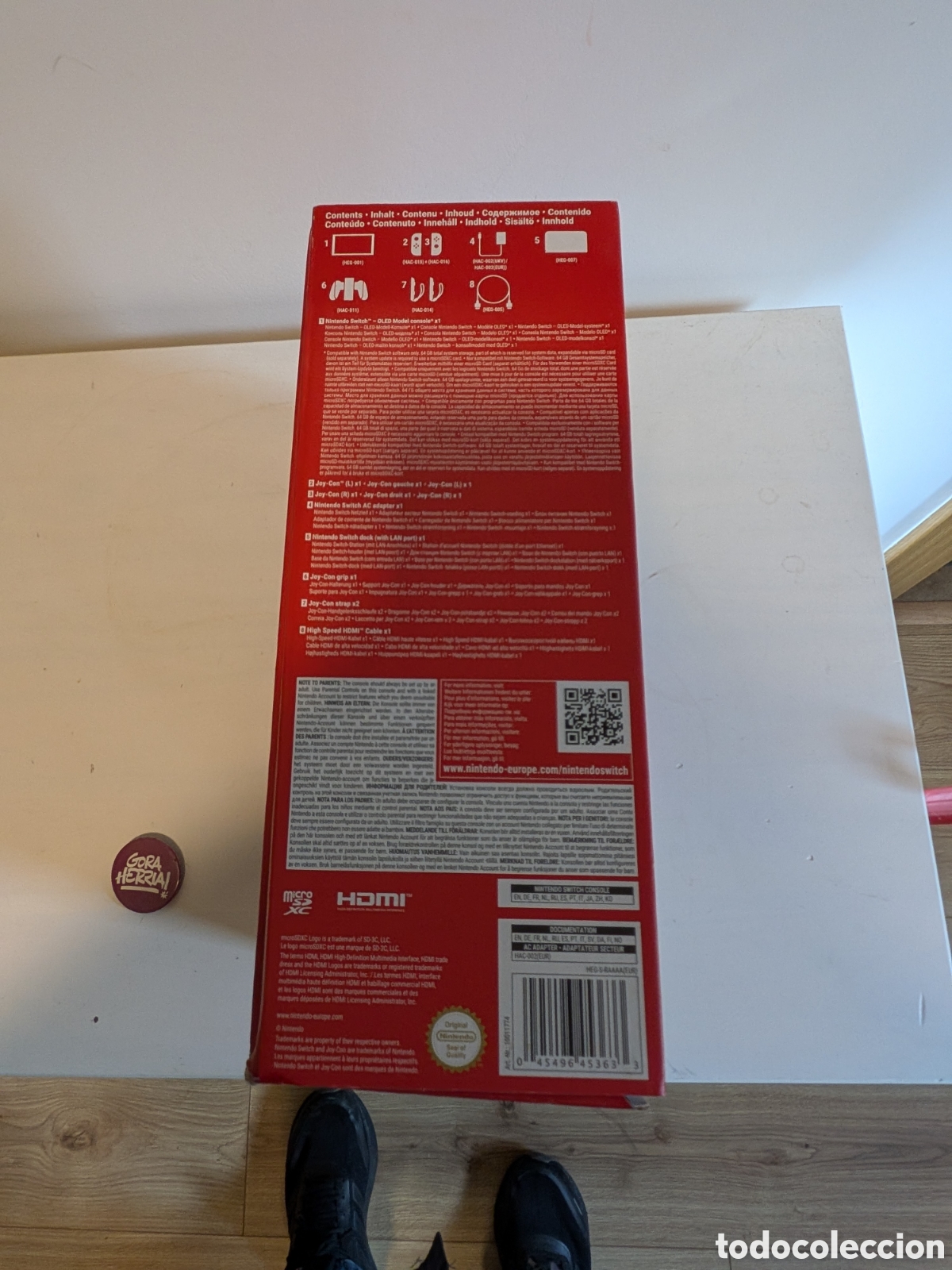 Videojuegos y consolas Nintendo Switch de segunda mano: Nintendo Switch OLED Edici&oacute;n Especial Mario (Rojo) - &iexcl;Impecable y Completa! - Foto 3