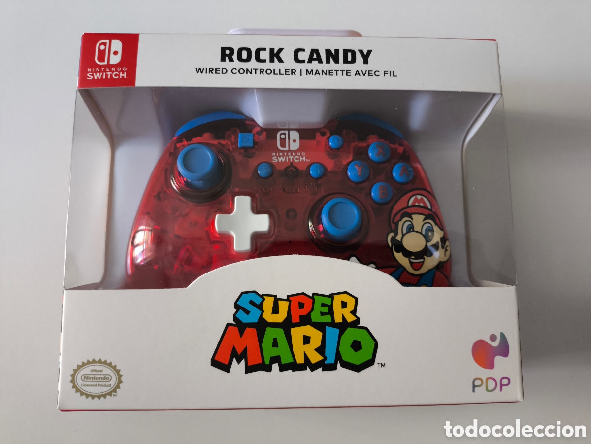 Videojuegos y Consolas Nintendo Switch de segunda mano: Mando pad rock Candy Nintendo switch super Mario nuevo