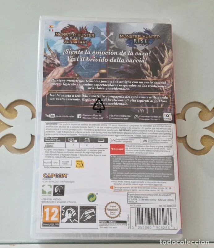 Videojuegos y consolas Nintendo Switch de segunda mano: Monster Hunter Rise Sunbreak Switch - Foto 2