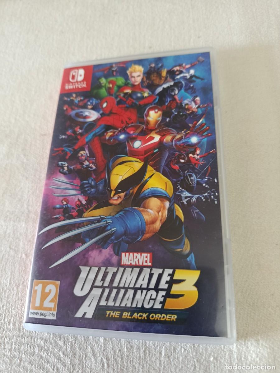 Videojuegos y Consolas Nintendo Switch de segunda mano: Caja y car&aacute;tula Nintendo switch - Marvel ultimate alliance 3