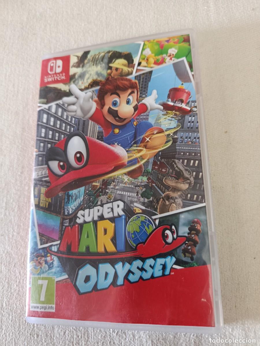 Videojuegos y Consolas Nintendo Switch de segunda mano: Caja y car&aacute;tula Nintendo switch - super Mario Odyssey