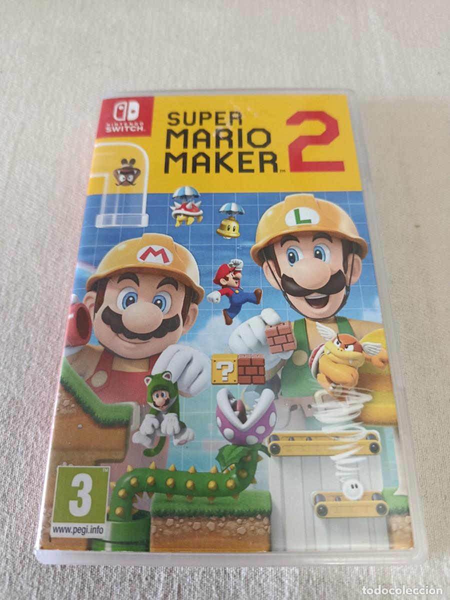 Videojuegos y Consolas Nintendo Switch de segunda mano: Caja y car&aacute;tula Nintendo switch - super Mario maker 2