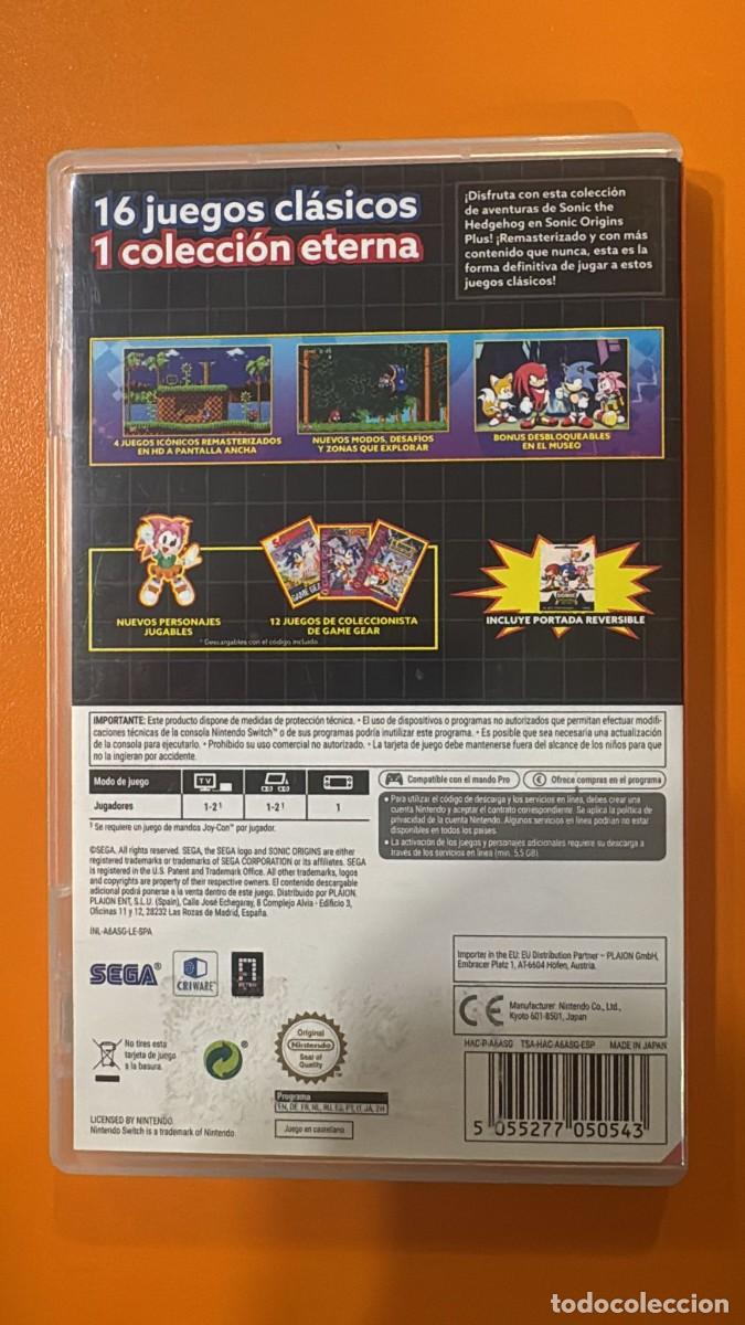 Videojuegos y consolas Nintendo Switch de segunda mano: Sonic Origins PLUS LE [SWITCH] - Foto 2