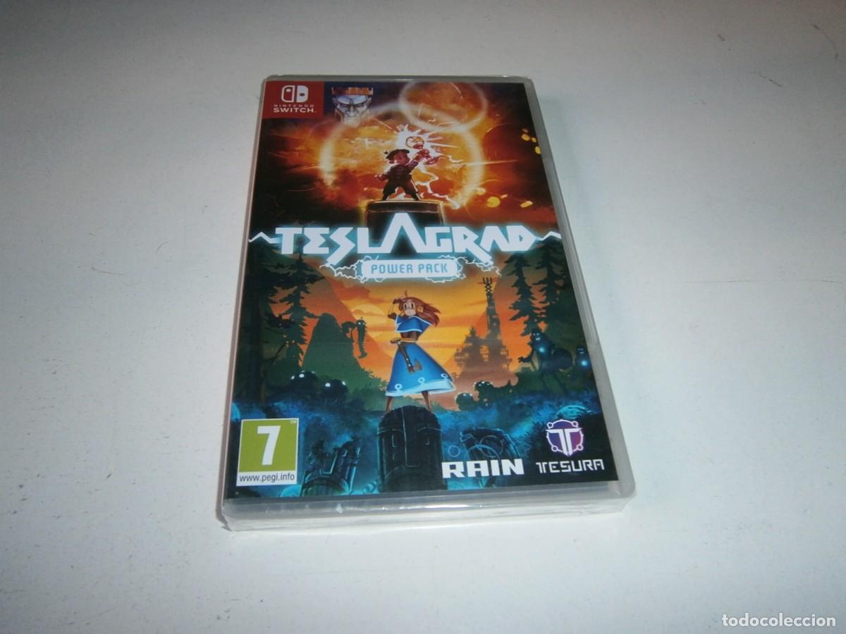 Videojuegos y Consolas Nintendo Switch de segunda mano: TESLAGRAD POWER PACK NINTENDO SWITCH PAL NUEVO PRECINTADO