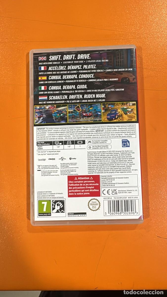 Videojuegos y consolas Nintendo Switch de segunda mano: Fast And Furious Arcade [Nintendo Switch] - Foto 2