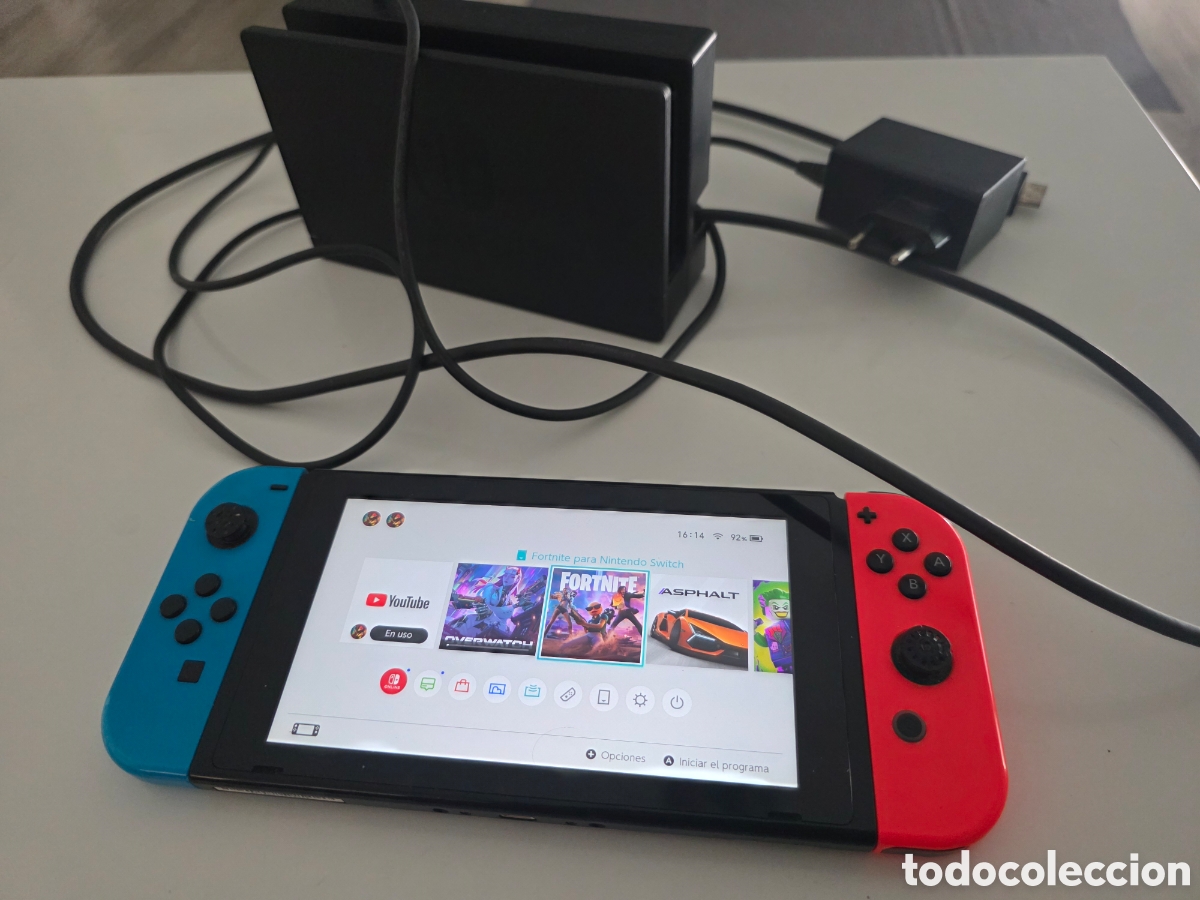 Videojuegos y consolas Nintendo Switch de segunda mano: Nintendo Switch HAC-001(-01) + Dock + 128GB - Foto 10